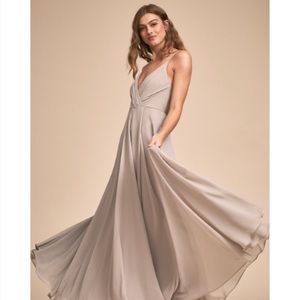 BHLDN bridesmaid dress in grey